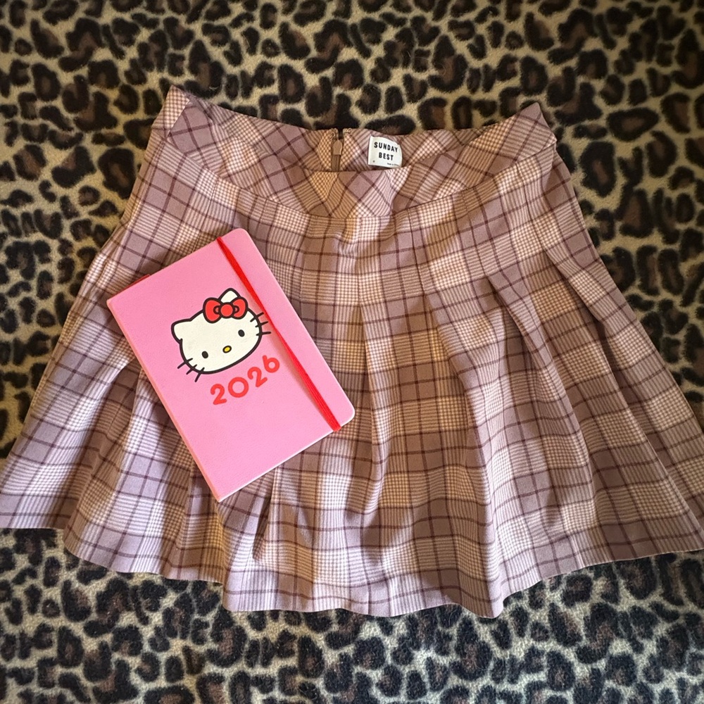 Brown Plaid Skirt by Sunday Best